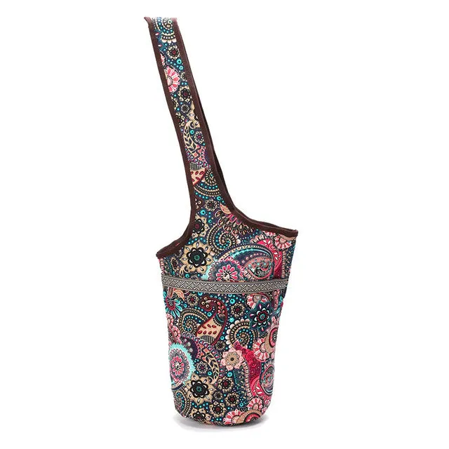 HPSP Yoga Mat Bags, Long Tote with Pockets, Holds More Yoga Accessories, Cute Yoga Mat Holder with Bonus Yoga Mat Strap Elastics, Stylish and Practical Yoga Mat Bags and Carriers for Women