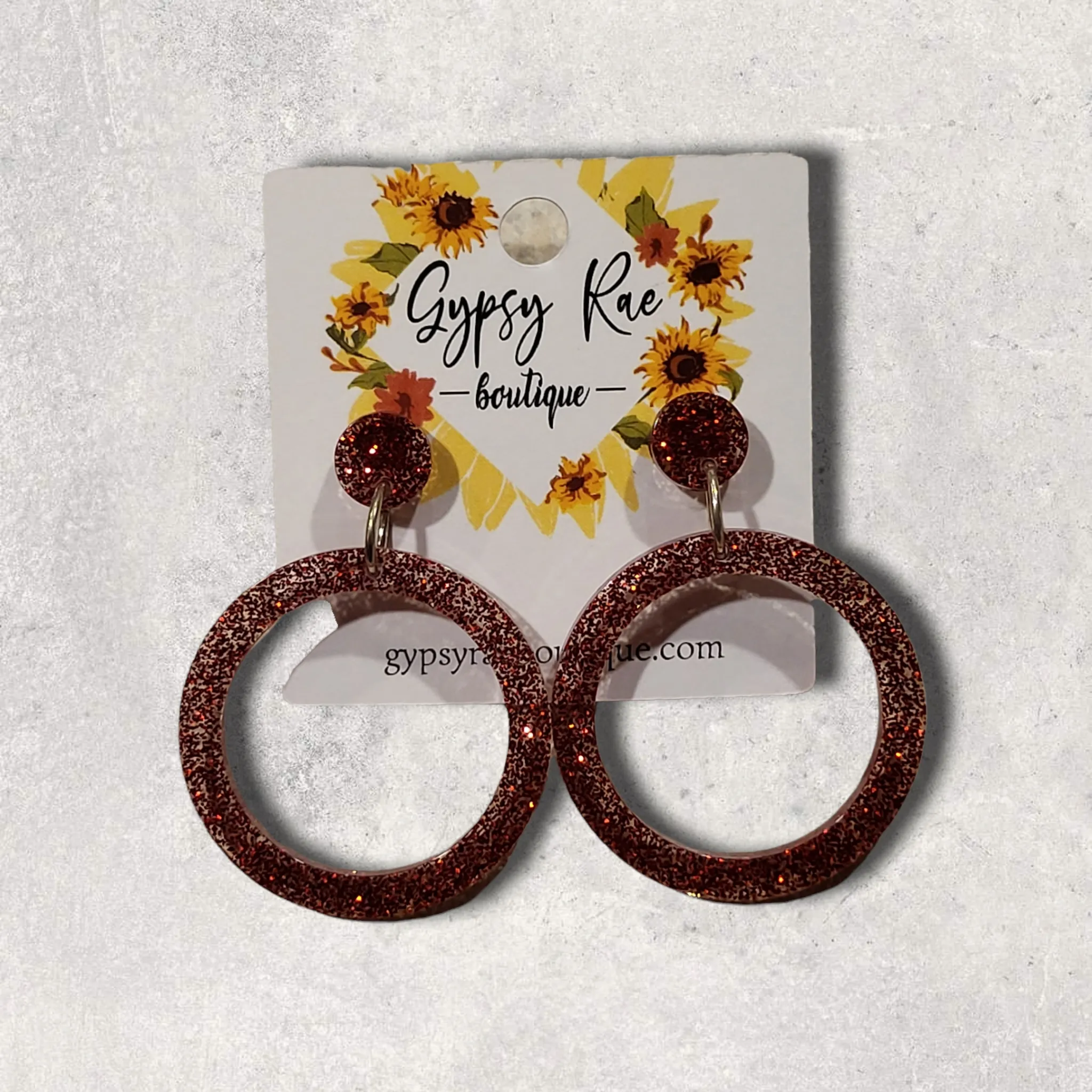 Round Small Open Statement Earrings
