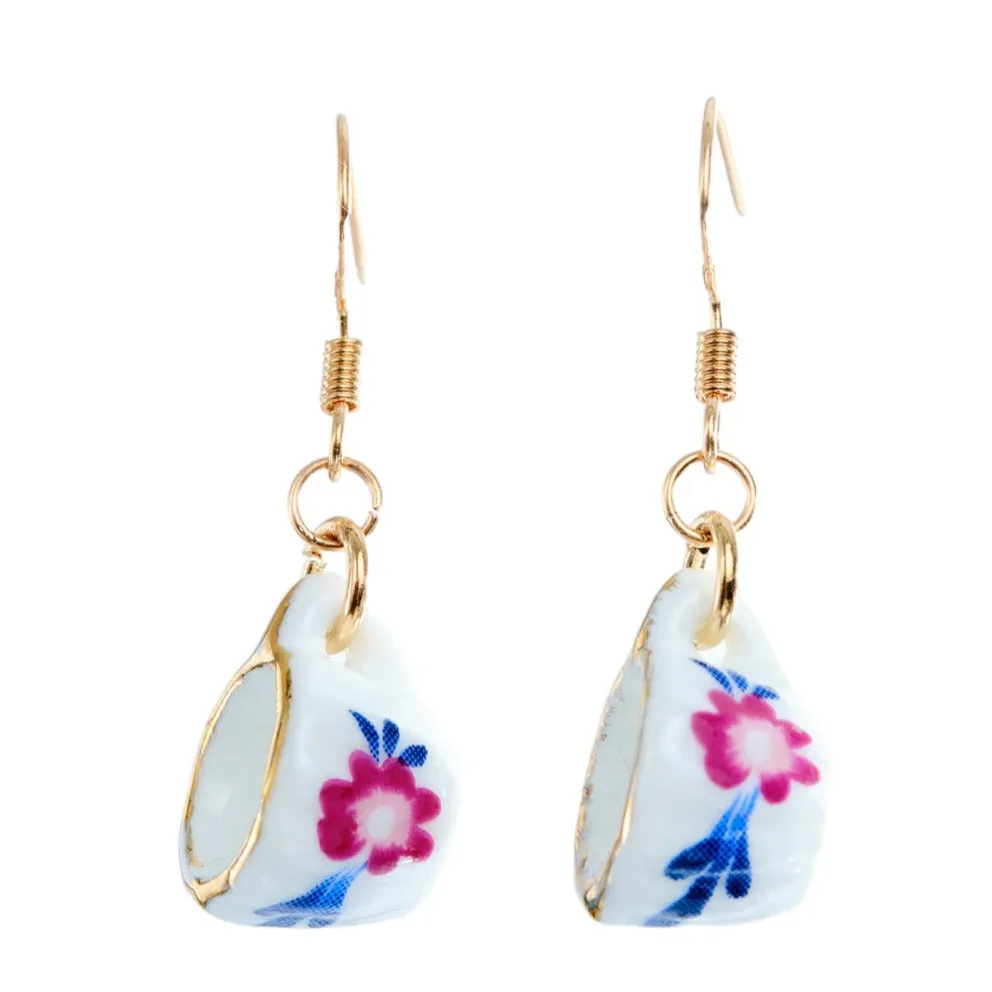 Tea Cup Dangle Earrings-Patterns