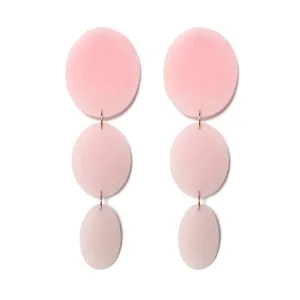 Three Drop Earring: Shades of Millennial Pink