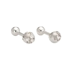 Tiffany & Co Globe Cufflinks Sterling Silver Estate Men's Jewelry Earth Traveler